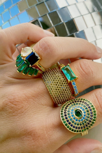UTOPIA RING- AQUA MOSS